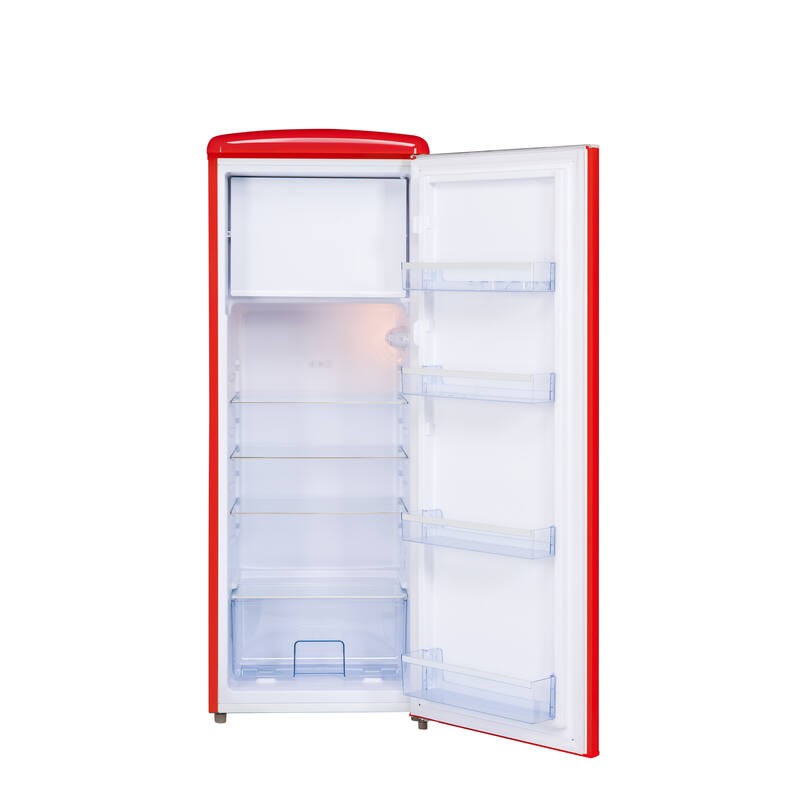 Retro Vintage Zwarte Kast Koelkast 218L RF218RRA++ - FrigeluX