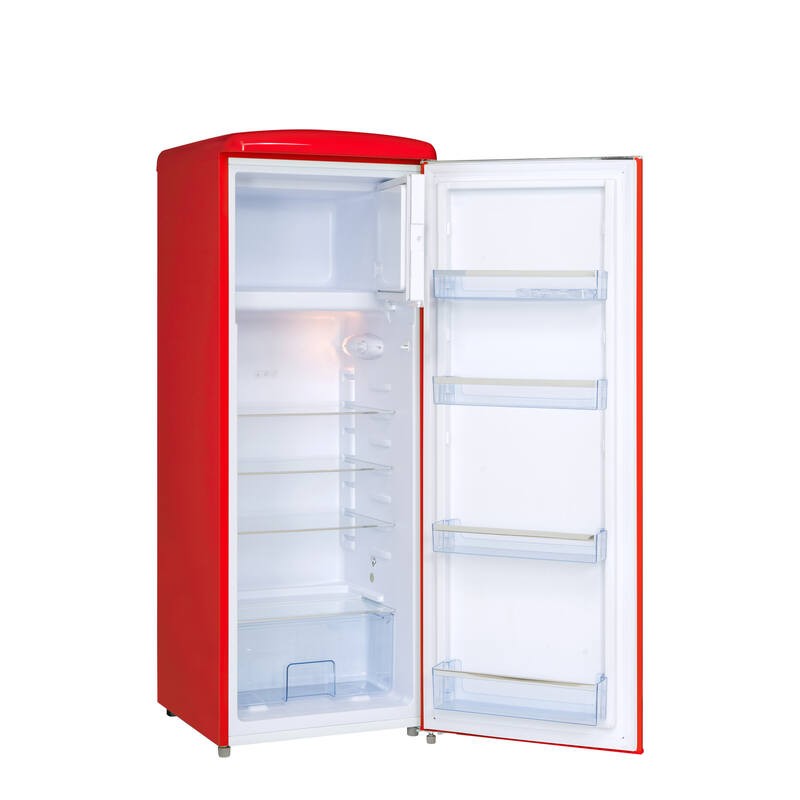 Retro Vintage Zwarte Kast Koelkast 218L RF218RRA++ - FrigeluX