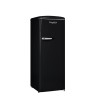 Retro Vintage Zwarte Kast Koelkast 218L RF218RNA++ - FrigeluX
