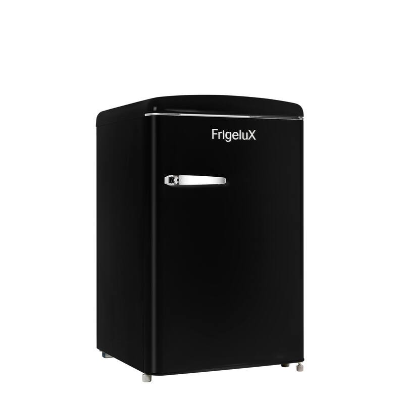 Retro Vintage Zwarte Tafelkoelkast 108L R4TT108RNE - FrigeluX