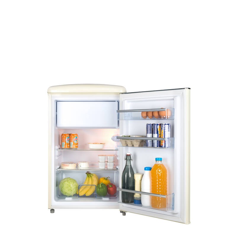 Retro Vintage Crème Tafelkoelkast 108L R4TT108RCE - FrigeluX