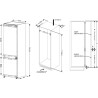 Ingebouwde Witte Combi Koelkast CBNF177BI FrigeluX - 236L