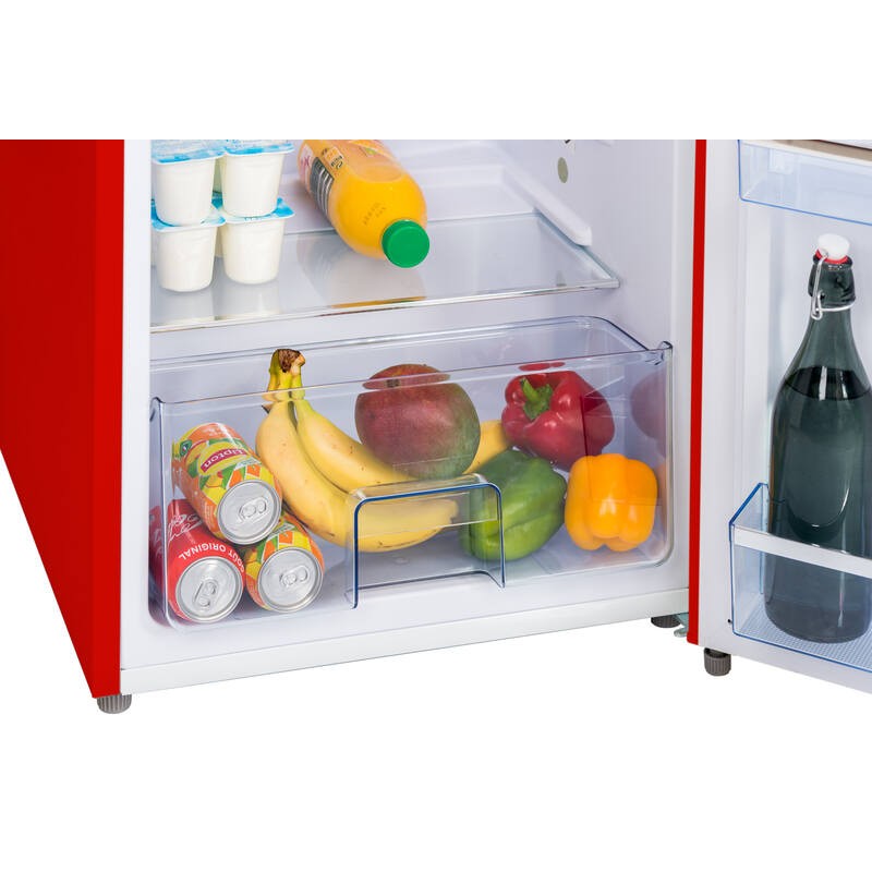 Retro Vintage Zwarte Kast Koelkast 218L RF218RRA++ - FrigeluX