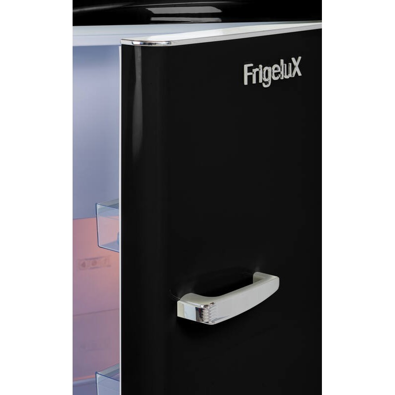 Retro Vintage Zwarte Kast Koelkast 218L RF218RNA++ - FrigeluX